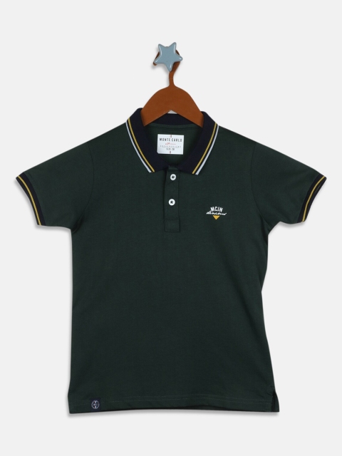 

Monte Carlo Boys Green Polo Collar T-shirt