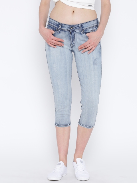 

Pepe Jeans Women Blue Denim Capris