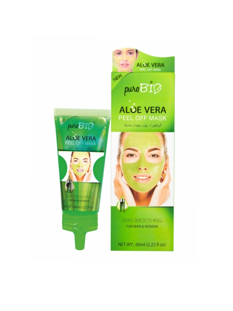 

puroBIO Aloe Vera Peel-Off Mask for Skin Smoothing - 60ml, Green
