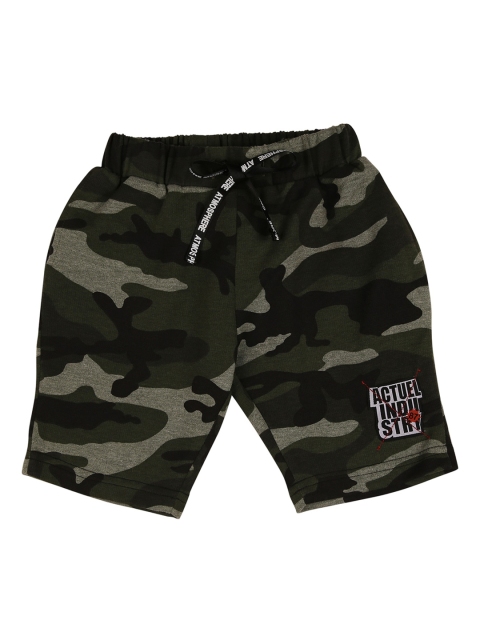 

Actuel Boys Green Camouflage Printed Shorts