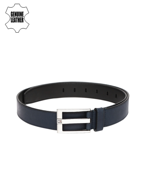 

Tommy Hilfiger Men Navy Genuine Leather Belt, Navy blue