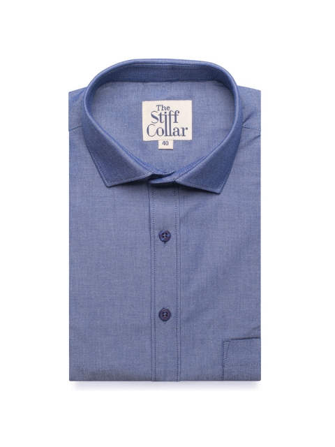 

The Stiff Collar Men Blue Comfort Casual Shirt