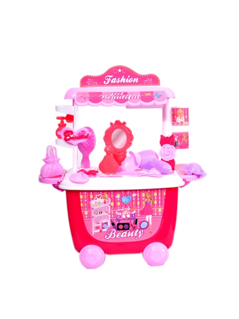 

CHOCOZONE Kids Pink & Red Stylish Moving Fashion Cart Freak Toys