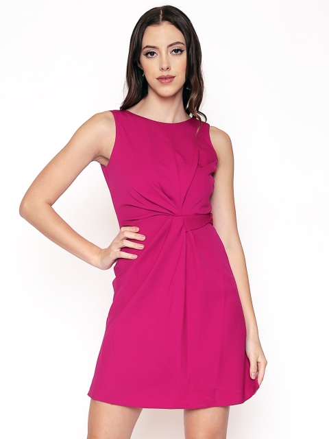 

250 DESIGNS Magenta A-Line Dress