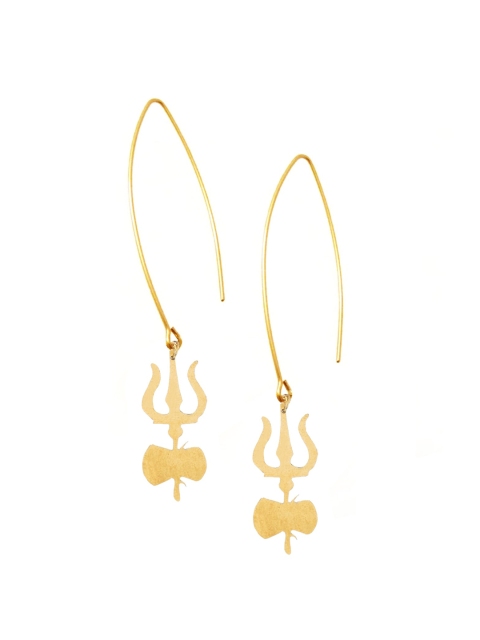 

Goldnera Gold-Toned Contemporary Hoop Earrings