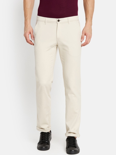

Octave Men White Trousers