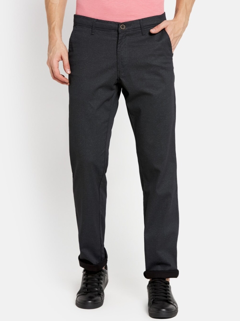 

Octave Men Black Trousers
