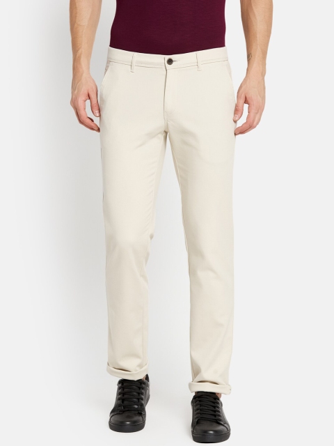 

Octave Men White Trousers