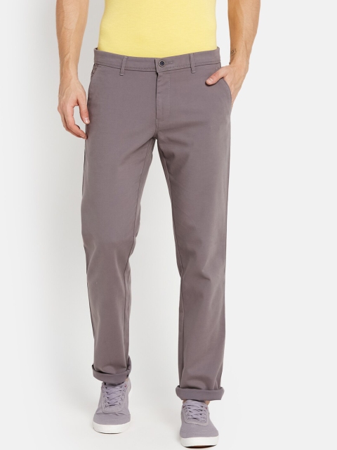 

Octave Men Grey Chinos Trousers