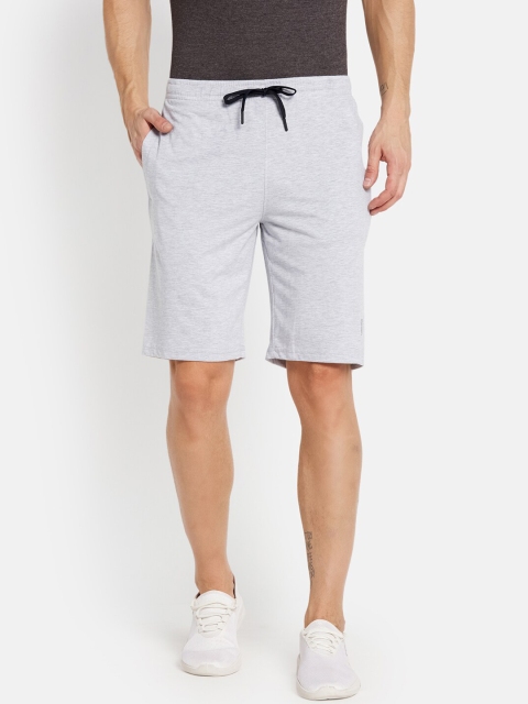 

Octave Men Grey Solid Cotton Shorts