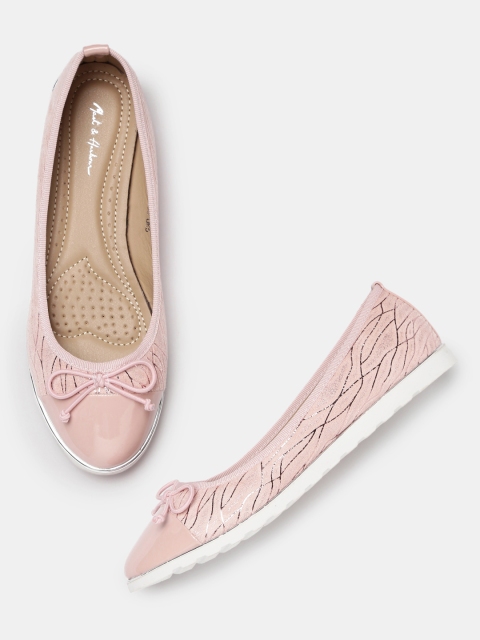 

Mast & Harbour Women Pink Printed Ballerinas