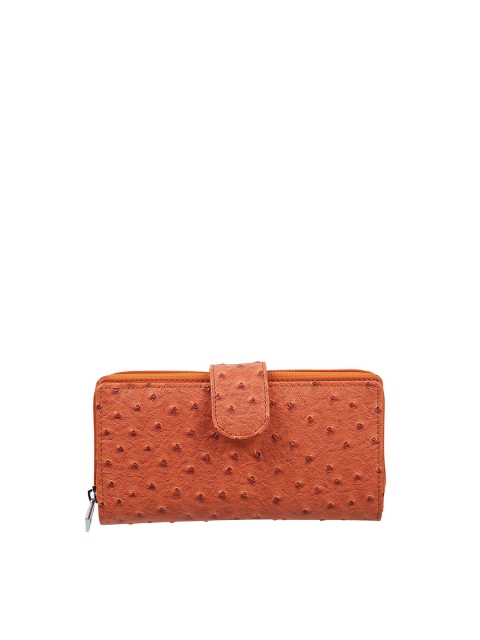 

Metro Orange Textured Purse Clutch