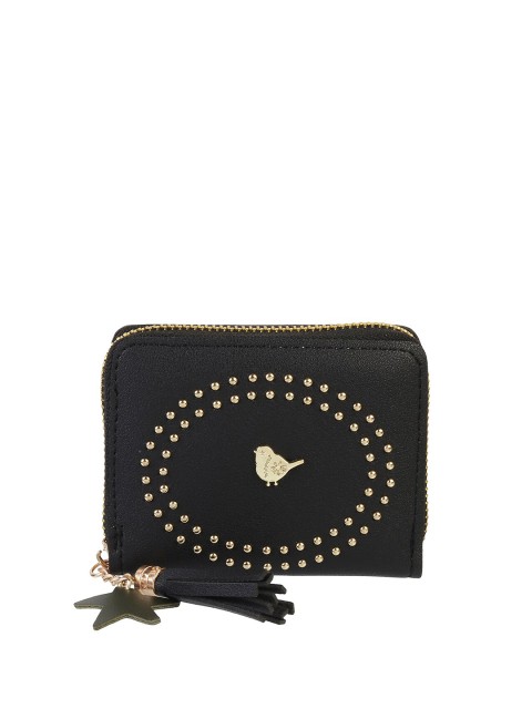 

WALKWAY by Metro Blue & Gold-Toned Embellished Box Clutch