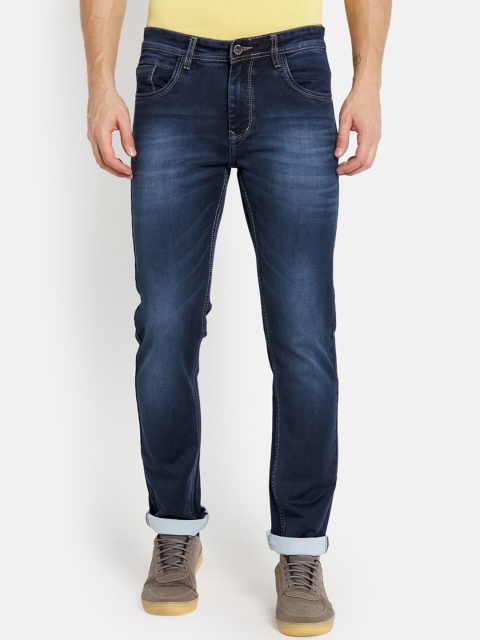 

Octave Men Navy Blue Light Fade Stretchable Jeans