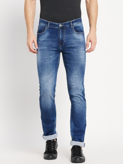 

Octave Men Blue Low Distress Heavy Fade Stretchable Jeans