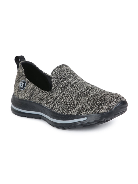 

Ganuchi Men Beige Woven Design Slip-On Sneakers