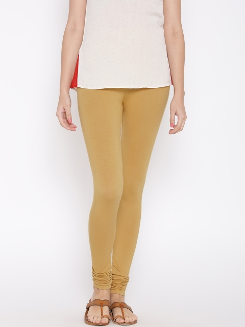 

AURELIA Mustard Yellow Churidar Leggings