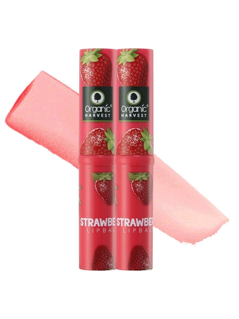 

Organic Harvest Strawberry Flavour Lip Balm Enriched With Vitamin E Pack of 2, 3 g, Na