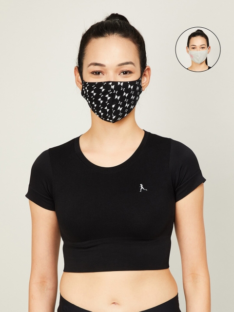 

Kappa Women 2 Pcs Grey 1-Ply Reusable Cotton Outdoor Masks
