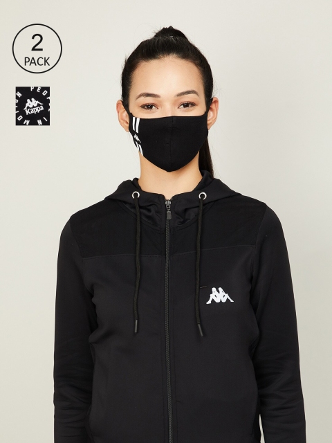 

Kappa Pack of 2 Adults Black Outdoor Cotton Masks