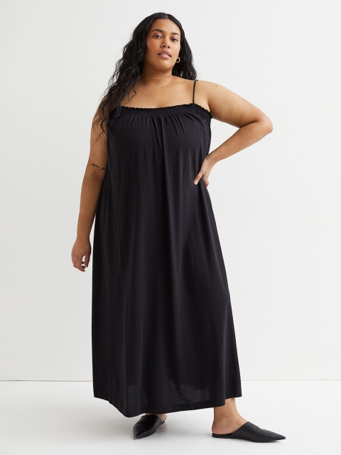 

H&M Women Plus Size Black Modal-blend Dress