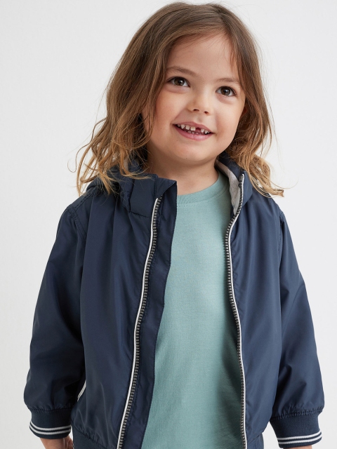 

H&M Boys Blue Jersey-Lined Jacket