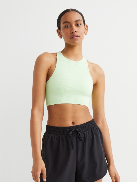 

H&M Green Seamless Light Support Sports Bra