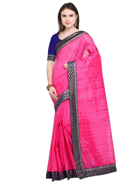 

KALINI Pink & Blue Art Silk Saree