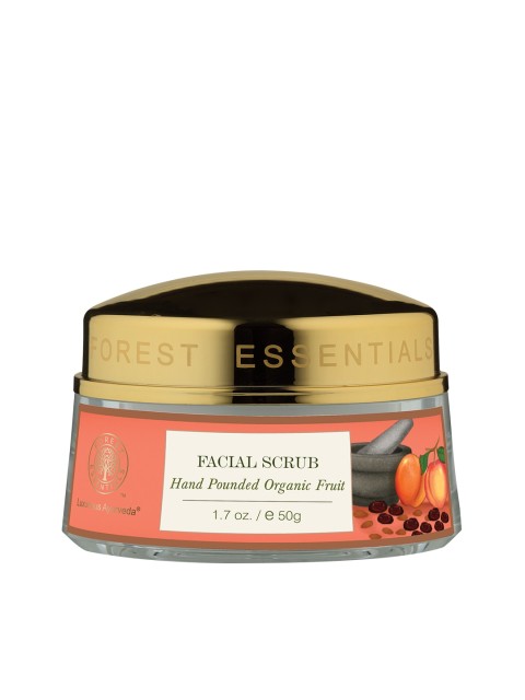

Forest Essentials Sustainable Unisex Hand-Pounded Organic Fruit Facial Scrub, Peach