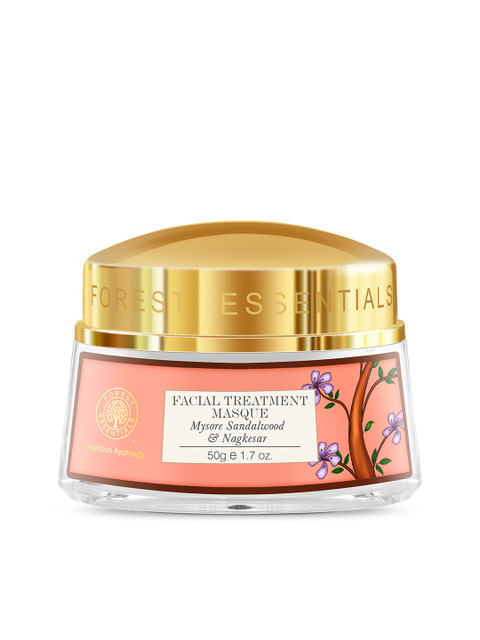 

Forest Essentials Sustainable Mysore Sandalwood Nagkesar Facial Treatment Masque 50g, Pink