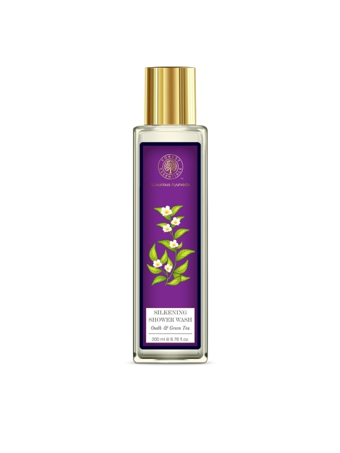 

Forest Essentials Sustainable Oudh Green Tea Silkening Shower Wash 200 ml, Purple
