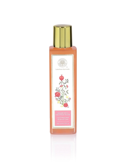 

Forest Essentials Sustainable Iced Pomegranate Kerala Lime Silkening Shower Wash 200 ml, Orange