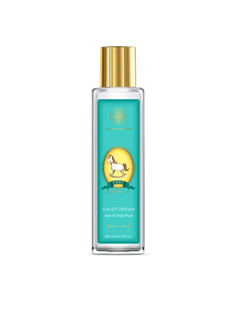

Forest Essentials Sustainable Dasapushpadi Baby Hair Body Wash 200ml, Blue
