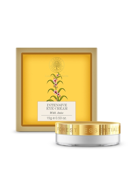 

Forest Essentials Sustainable Unisex Intensive Eye Cream with Anise, Yellow