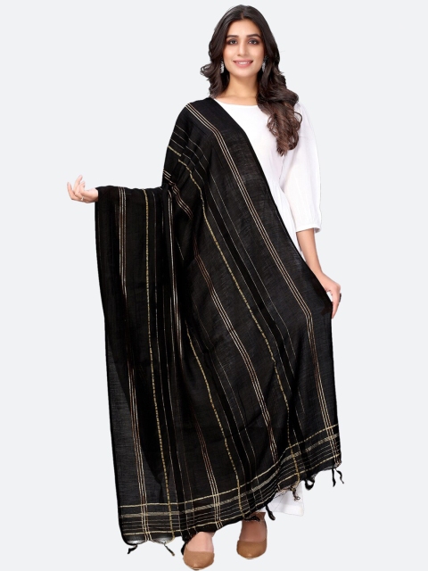 

Satrani Women Black Dupatta