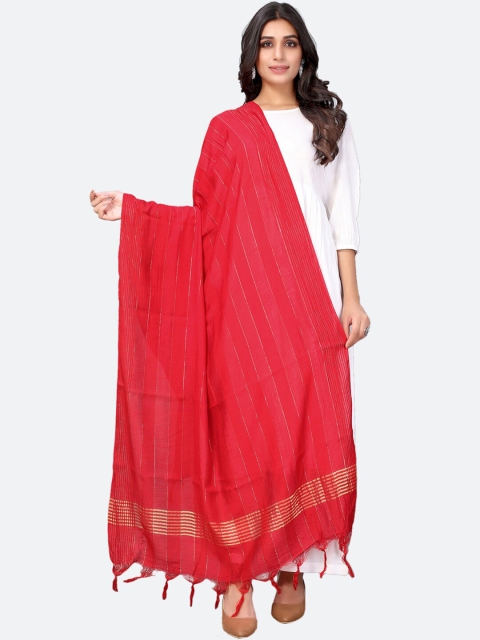 

Satrani Women Red Dupatta