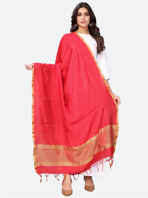 

Satrani Women Red Dupatta