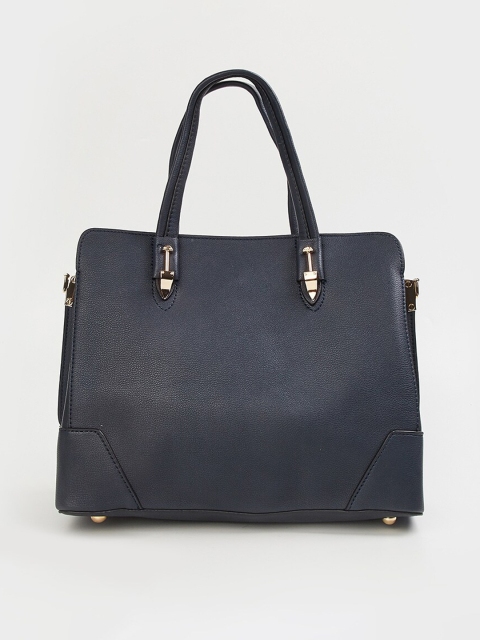 

CODE by Lifestyle Navy Blue Structured Handheld Bag