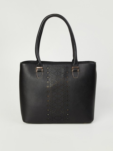 

Ginger by Lifestyle Black Structured Shoulder Bag