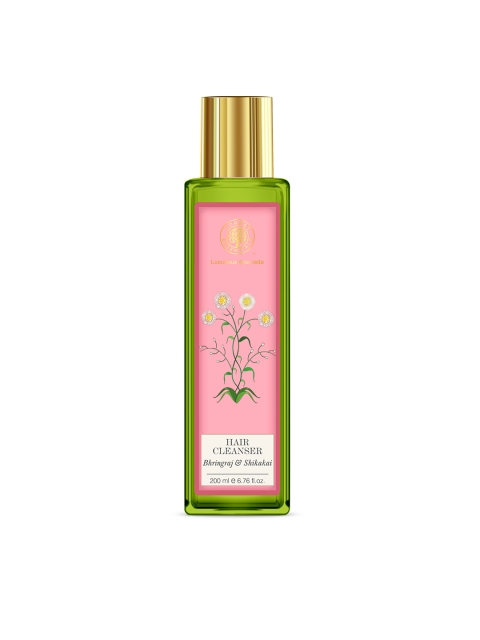 

Forest Essentials Sustainable Unisex Bhringraj Shikakai Hair Cleanser 200 ml, Pink