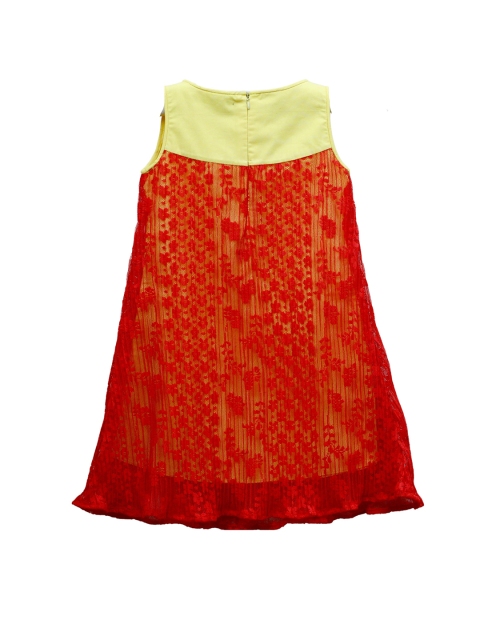 

Mish Organic Red Floral Organic Cotton A-Line Dress