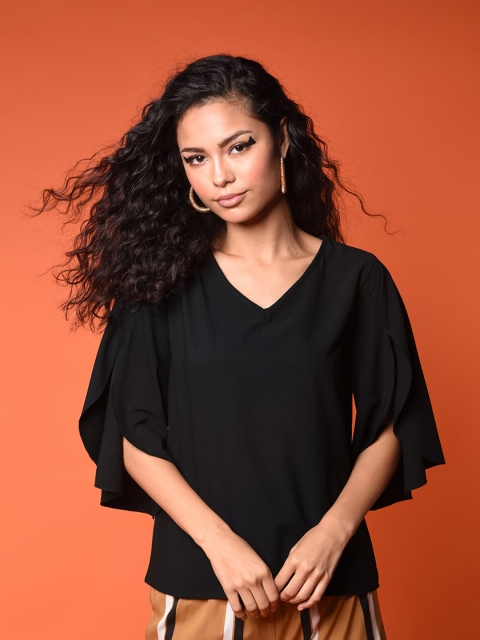 

CHIMPAAANZEE Black Solid Top