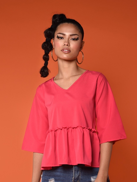 

CHIMPAAANZEE Pink Wrap Top