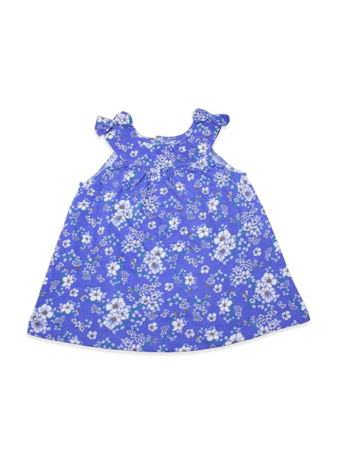 

Born Babies Blue Floral A-Line Dress