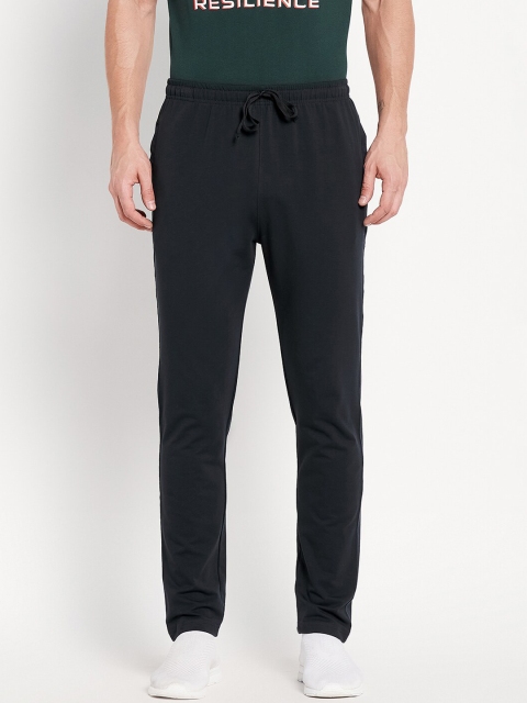 

Octave Men Navy Blue Solid Cotton Track Pants