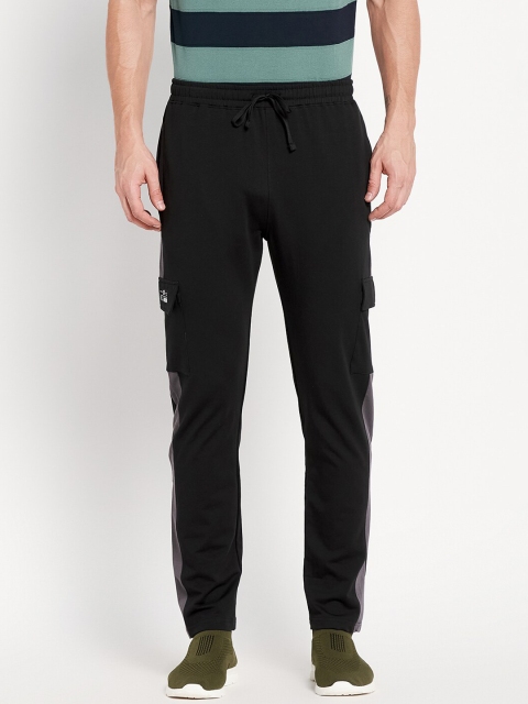 

Octave Men Black Solid Cotton Track Pants