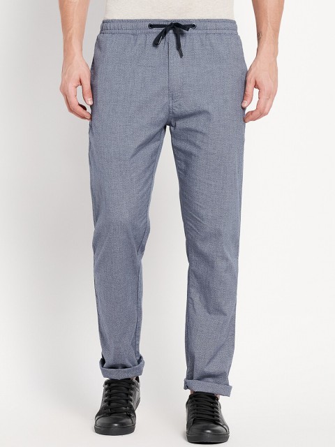 

Octave Men Grey Solid Cotton Track Pant
