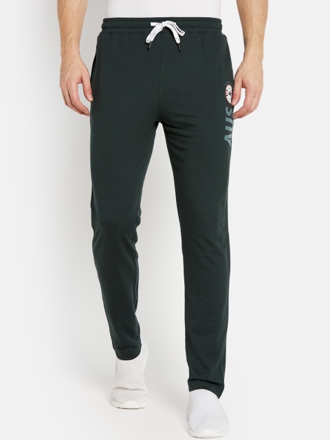 

Octave Men Green Solid Cotton Track Pants