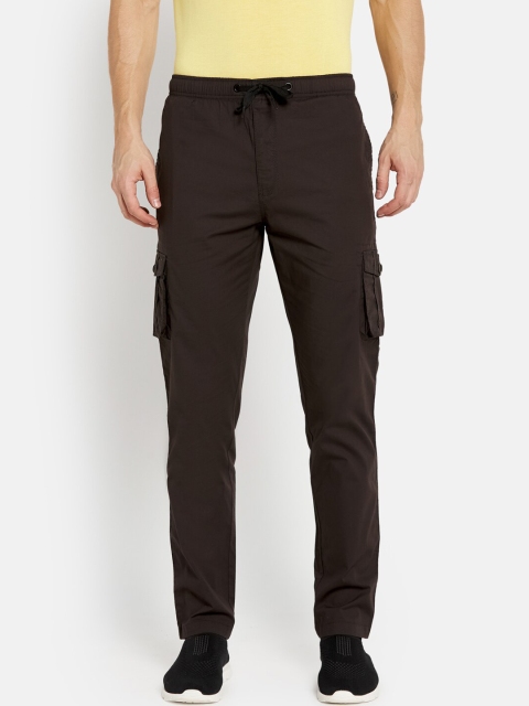 

Octave Men Olive Solid Cotton Track Pants