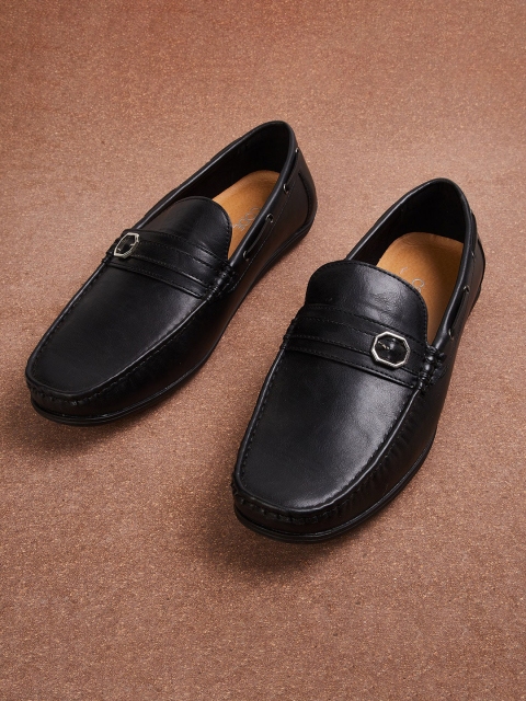 

CODE by Lifestyle Men Black Solid Formal Loafers